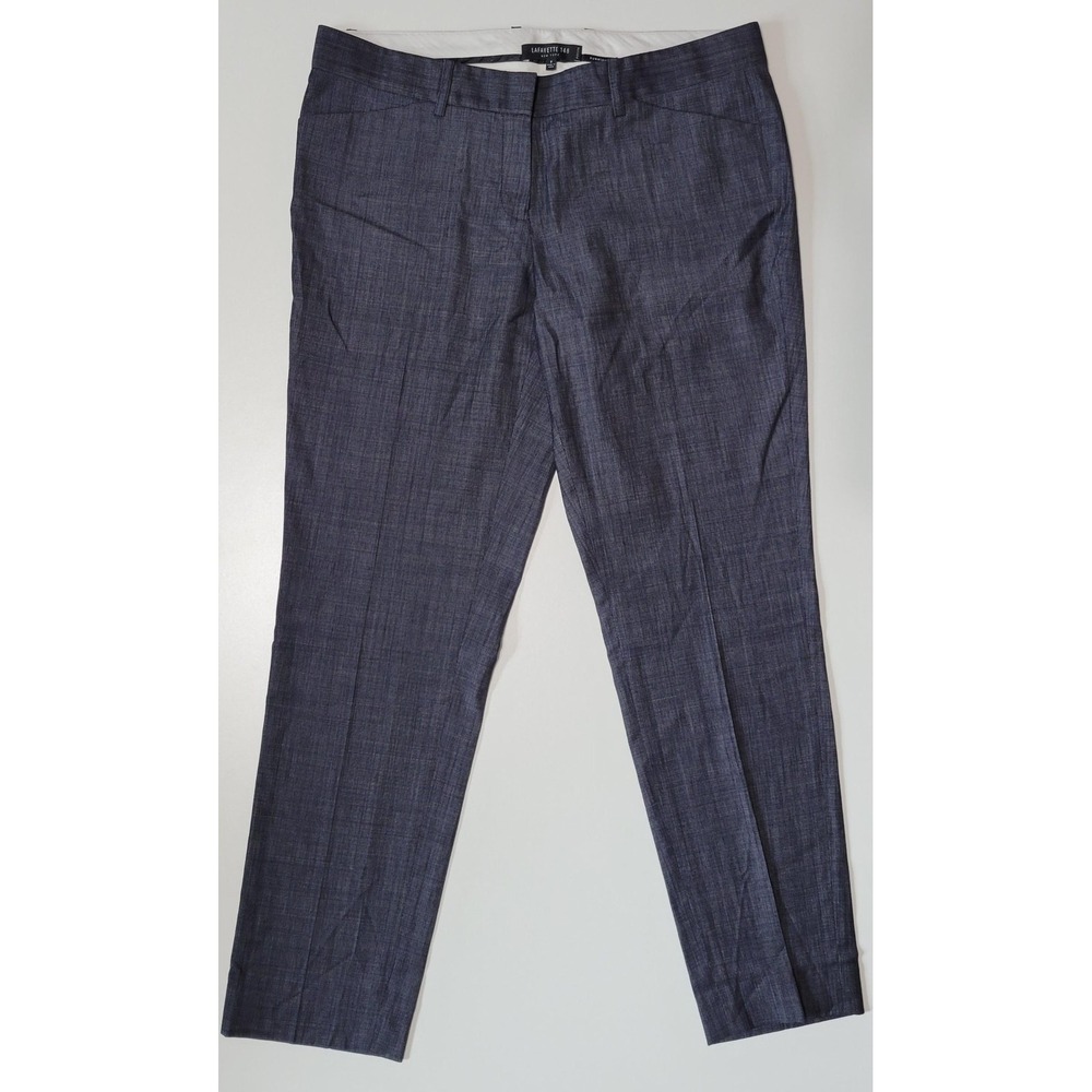Lafayette 148 Downtown Virgin Wool Ankle Dress Pants
